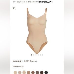 NWT SKIMS SCULPTING BODYSUIT W. SNAPS size S/M